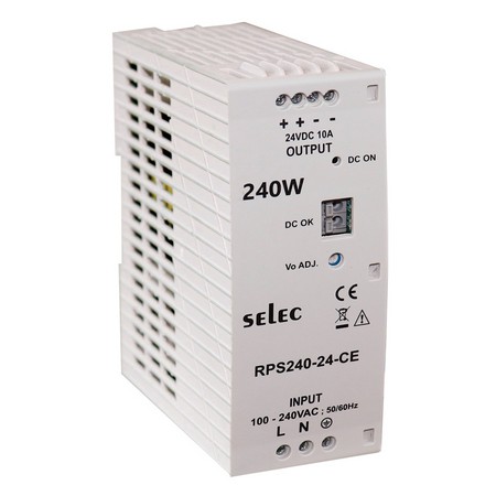 RPS240-24-CE Zasilacz impulsowy SELEC 1-fazowy 240W/10A/24VDC